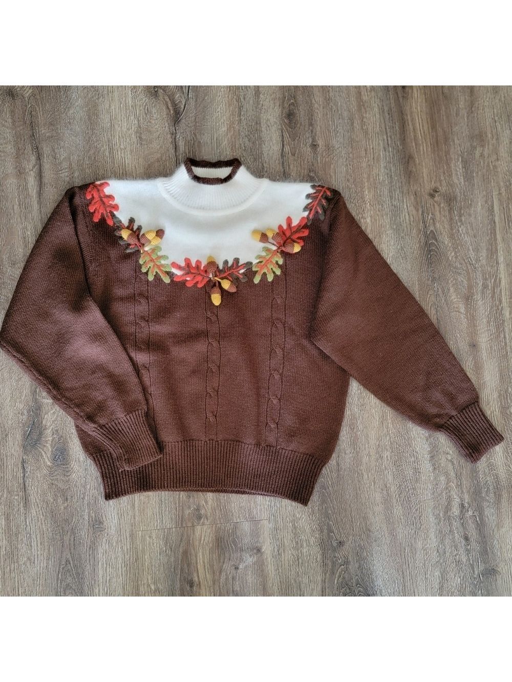 Vintage Fall Leaves Sweater #3058